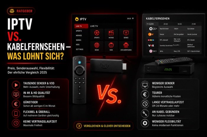 IPTV vs. Kabelfernsehen im Vergleich — was lohnt sich mehr
